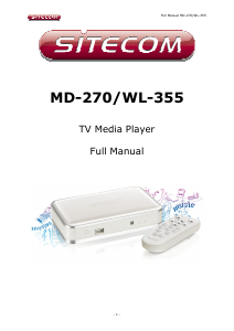 Manual Sitecom WL-355 Media Player