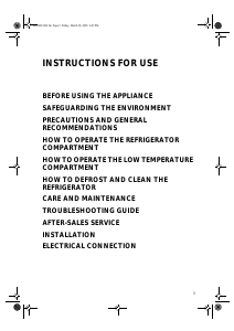 Manual Whirlpool ARC 1798/IX WP Refrigerator