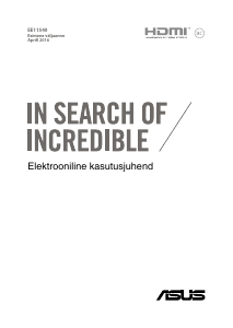 Kasutusjuhend Asus UX410UA ZenBook Sülearvuti
