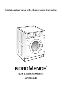 Handleiding Nordmende WDI1200NM Wasmachine
