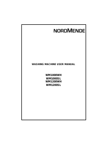 Manual Nordmende WM1000WH Washing Machine