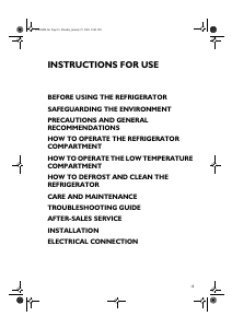 Manual Whirlpool ARC 0520 Refrigerator