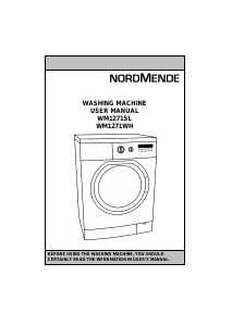 Handleiding Nordmende WM1271SL Wasmachine