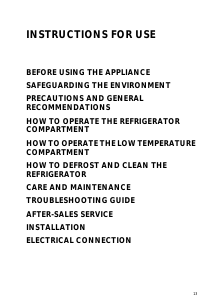 Manual Whirlpool ARC 0510 Refrigerator
