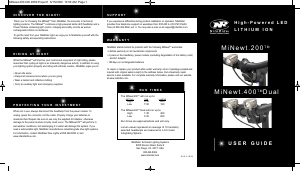 Handleiding NiteRider MiNewt 400 Dual Fietslamp