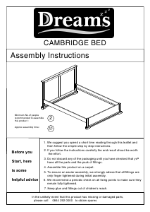 Handleiding Dreams Cambridge Bedframe