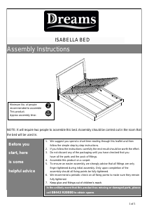 Manual Dreams Isabella Bed Frame