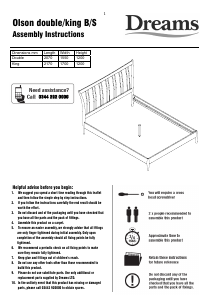 Handleiding Dreams Olson Bedframe