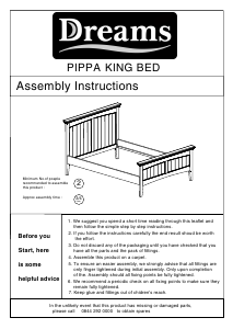 Handleiding Dreams Pippa Bedframe