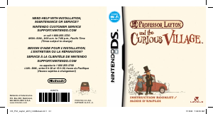 Mode d’emploi Nintendo DS Professor Layton and the Curious Village