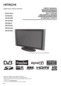 Εγχειρίδιο Hitachi 55PD9700C Τηλεόραση plasma