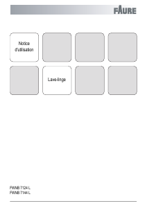 Mode d’emploi Faure FWNB7144L Lave-linge