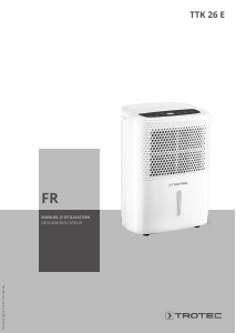 Mode d’emploi Trotec TTK 26 E Déshumidificateur