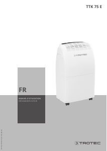 Mode d’emploi Trotec TTK 75 E Déshumidificateur