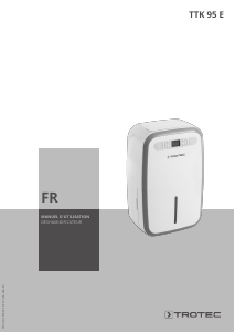 Mode d’emploi Trotec TTK 95 E Déshumidificateur