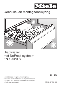 Handleiding Miele FN 12020 S Vriezer