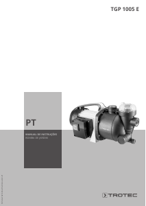 Manual Trotec TGP 1005 E Bomba de jardim