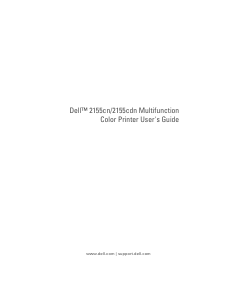 Bruksanvisning Dell 2155cdn Multifunktionsskrivare
