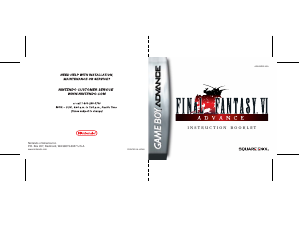 Handleiding Nintendo GameBoy Advance Final Fantasy VI
