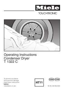 Manual Miele T 1322 C Dryer