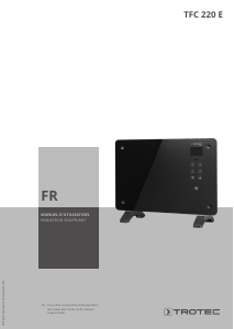 Mode d’emploi Trotec TFC 220 E Chauffage