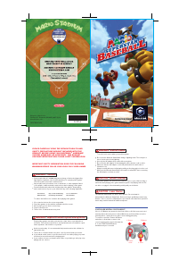 Handleiding Nintendo GameCube Mario Superstar Baseball