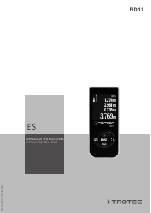 Manual de uso Trotec BD11 Medidor láser
