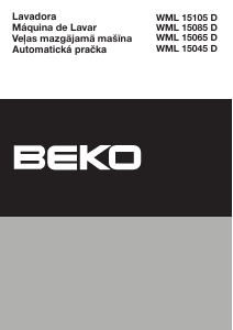 Vadovas BEKO WML 15065 D Skalbimo mašina