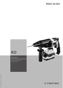 Manual Trotec PRDS 20-20V Ciocan rotopercutor