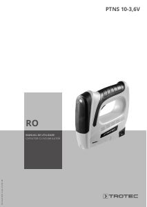 Manual Trotec PTNS 10-3.6V Pistol de împuşcat cuie