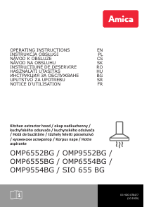 Manuál Amica OMP 6554 BG Odsavač par