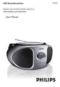 Manual Philips AZ302S Stereo-set