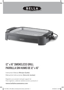 Manual de uso Bella 14750 Grill de contacto