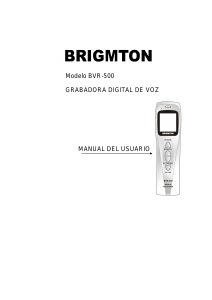 Manual de uso Brigmton BVR-500 Grabadora de voz