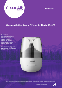 Manuál Clean Air AD-302 Rozprašovač vůně