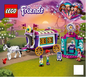 Rokasgrāmata Lego set 41688 Friends Maģiskā kariete