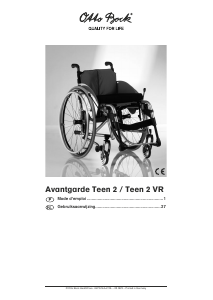 Handleiding Ottobock Avantgarde Teen 2 VR Rolstoel