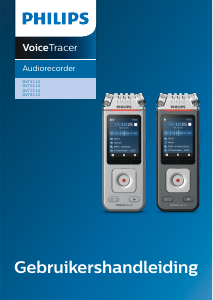 Handleiding Philips DVT8110 Voice Tracer Audiorecorder