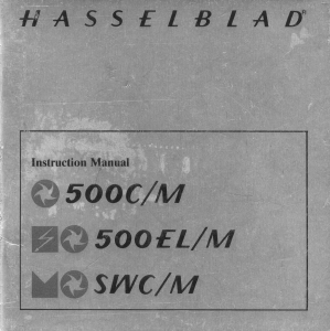 Manual Hasselblad 500EL/M Camera