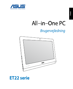 Brugsanvisning Asus ET2221AGTR Stationær computer
