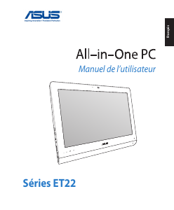 Mode d’emploi Asus ET2221AUKR Ordinateur de bureau