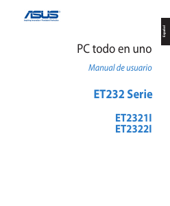 Manual de uso Asus ET2321INKH Computadora de escritorio