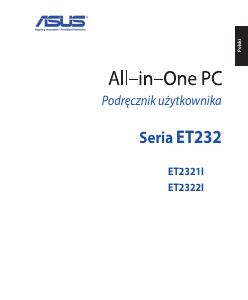 Instrukcja Asus ET2321IUKH Komputer stacjonarny