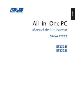 Mode d’emploi Asus ET2321IUKH Ordinateur de bureau