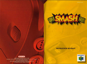 Handleiding Nintendo N64 Super Smash Bros.