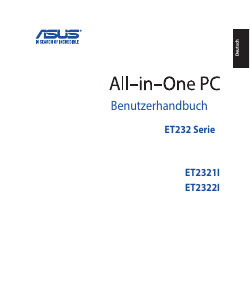 Bedienungsanleitung Asus ET2322INTH Desktop