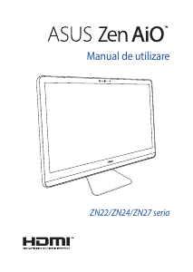 Manual Asus ZN270 Zen AiO 27 Computer de birou
