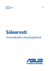 Kasutusjuhend Asus C100 Chromebook Flip Sülearvuti