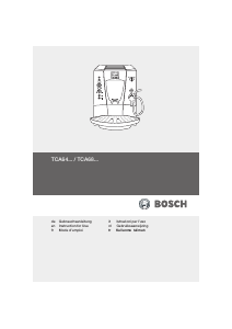 Hướng dẫn sử dụng Bosch TCA6809 Máy pha cà phê Espresso