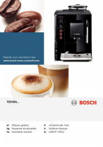 Kullanım kılavuzu Bosch TES50129RW Espresso makinesi